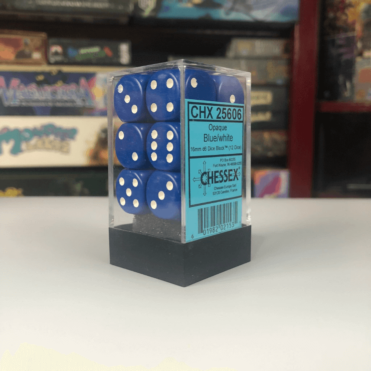 Chessex 6-Sided Dice 16mm (12pcs per pack)
