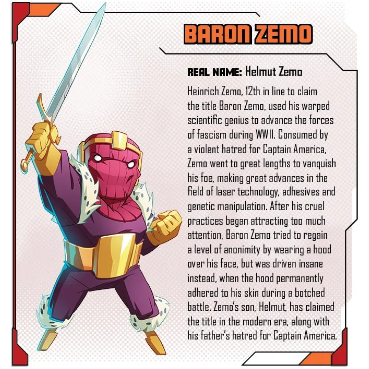 Marvel United: Baron Zemo Exclusive Villain