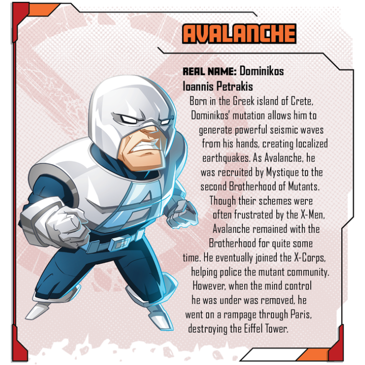Marvel United X-Men: Avalanche Exclusive Villain